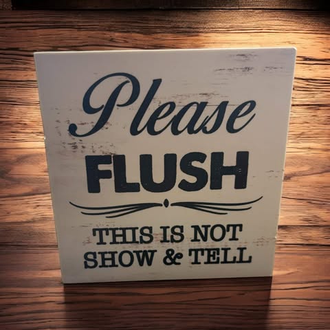 Please Flush, Bathroom Decor