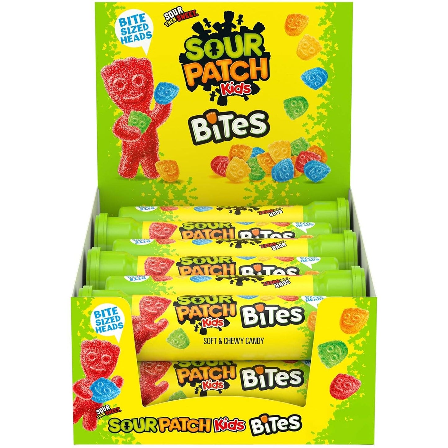 Sour Patch Kids Bites Chewy Candy Tube 1.8 oz 12 ct