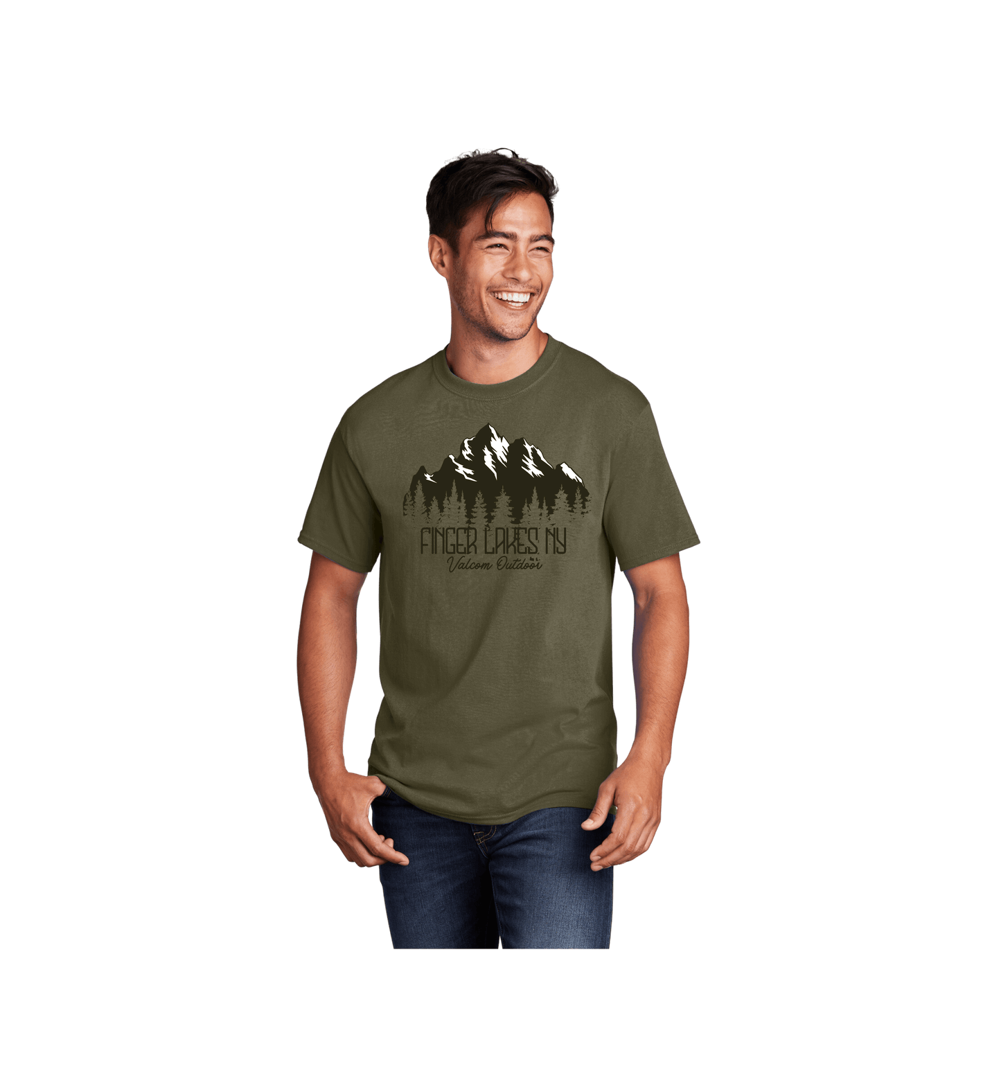 Valcom Outdoor Finger Lakes New York Mountain Tree Scene