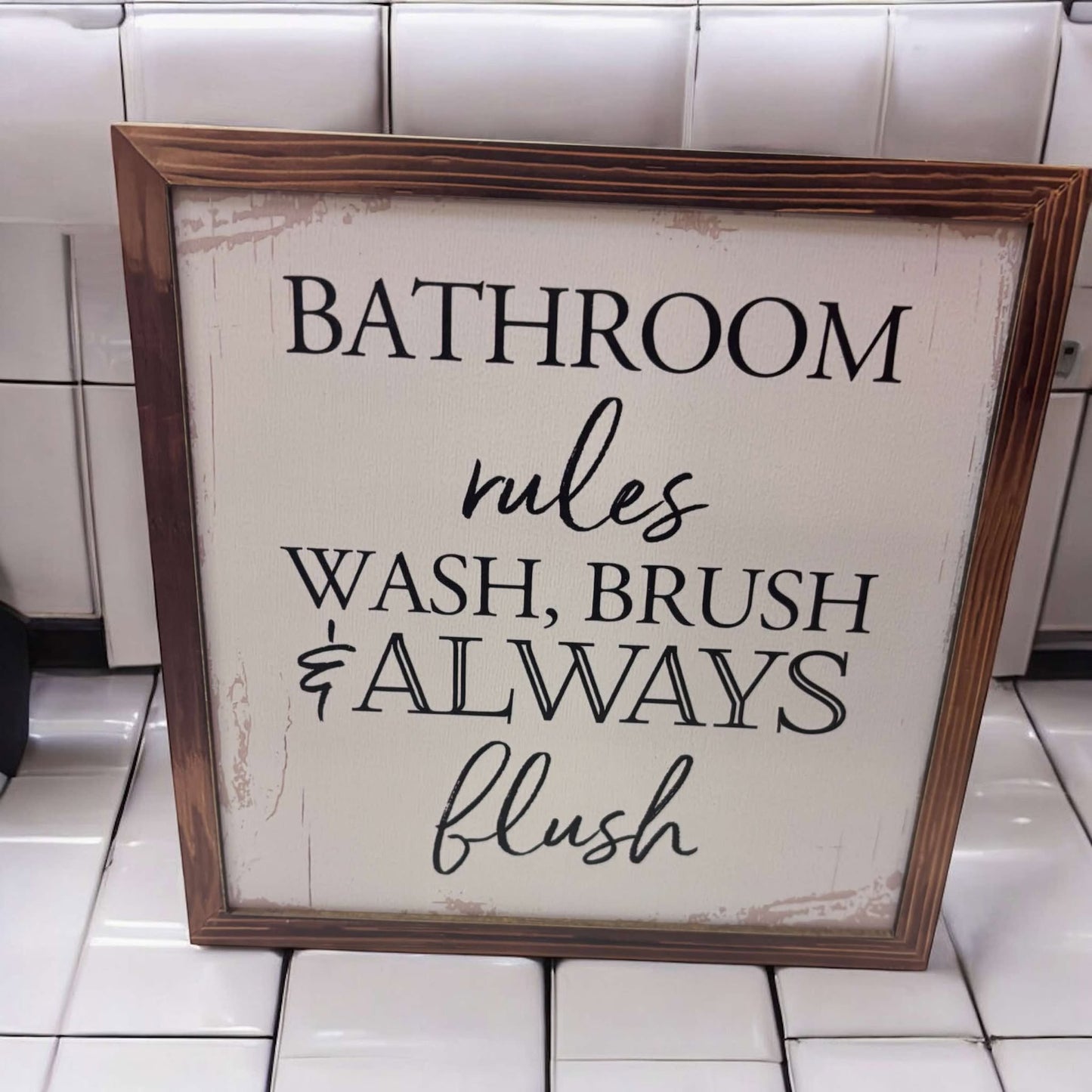 Bathroom Rules..., Bathroom Decor