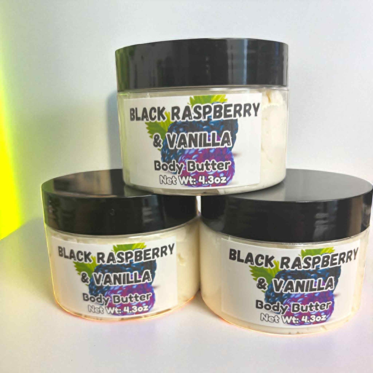 Black Raspberry & Vanilla | Whipped Body Butter | Lemon, Strawberry, Coconut, Peach | 4.3oz