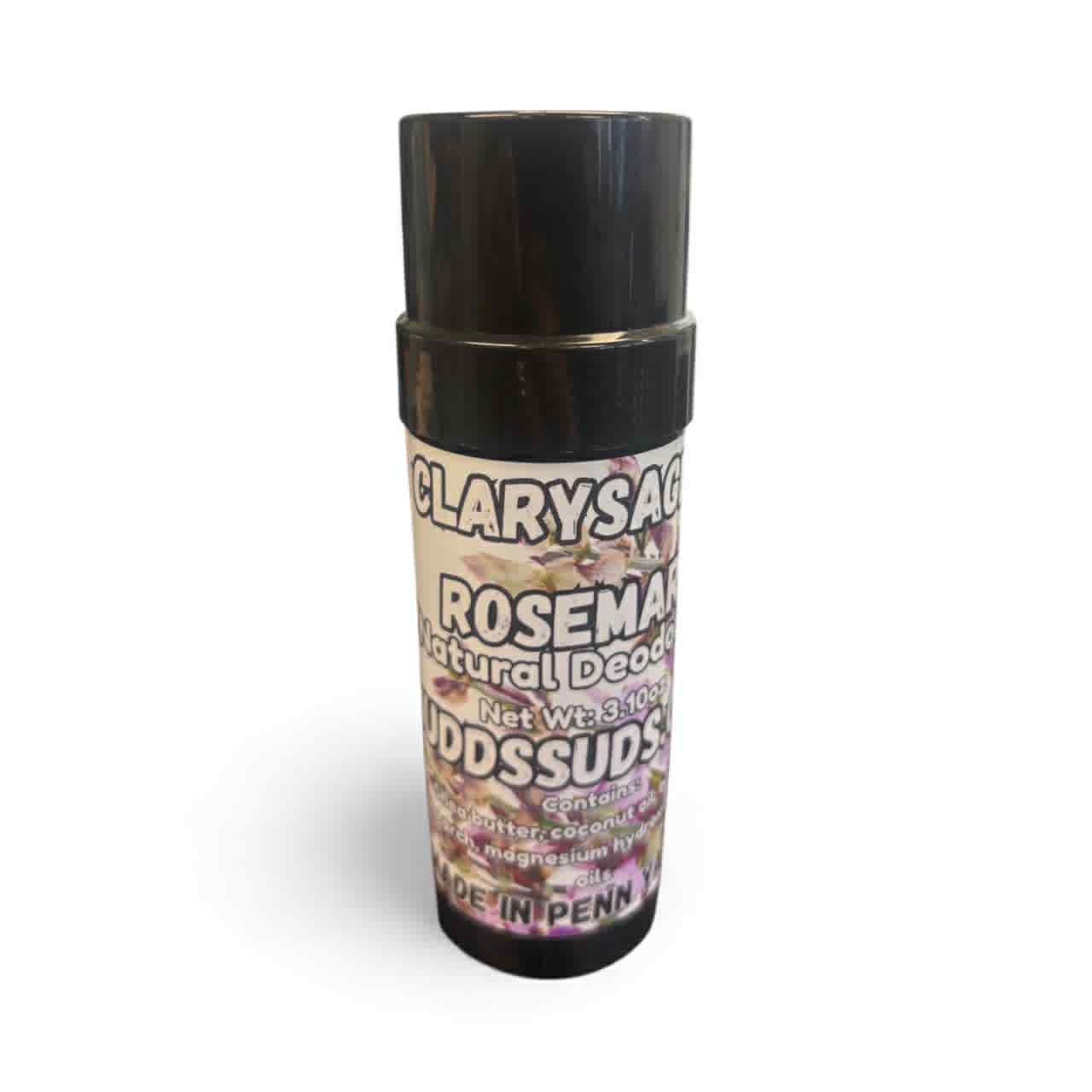 Clary Sage & Rosemary Natural Deodorant | Aluminum-Free Herbal Odor Protection | Sensitive Skin Safe