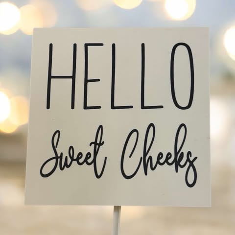 Hello, Sweet Cheeks, Bathroom Decor