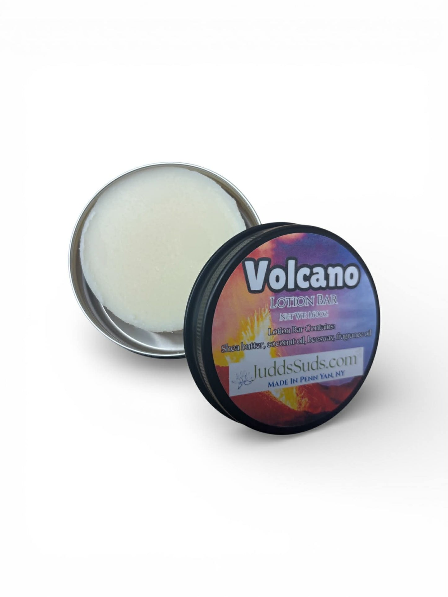 Volcano Solid Lotion Bar | Bright Citrus & Sugar Notes | Deep Hydration Moisturizing Body Butter Bar