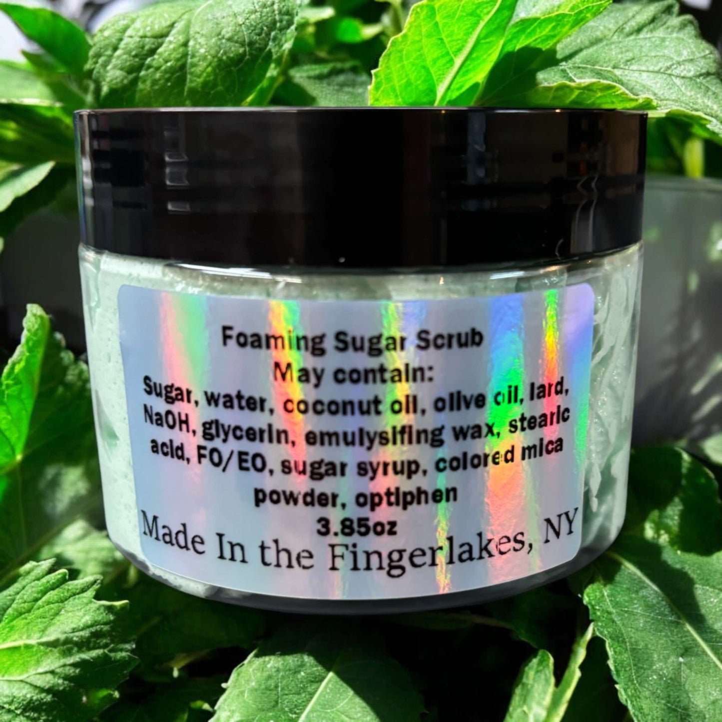 Spearmint Essential Oil, Foaming Sugar Scrub