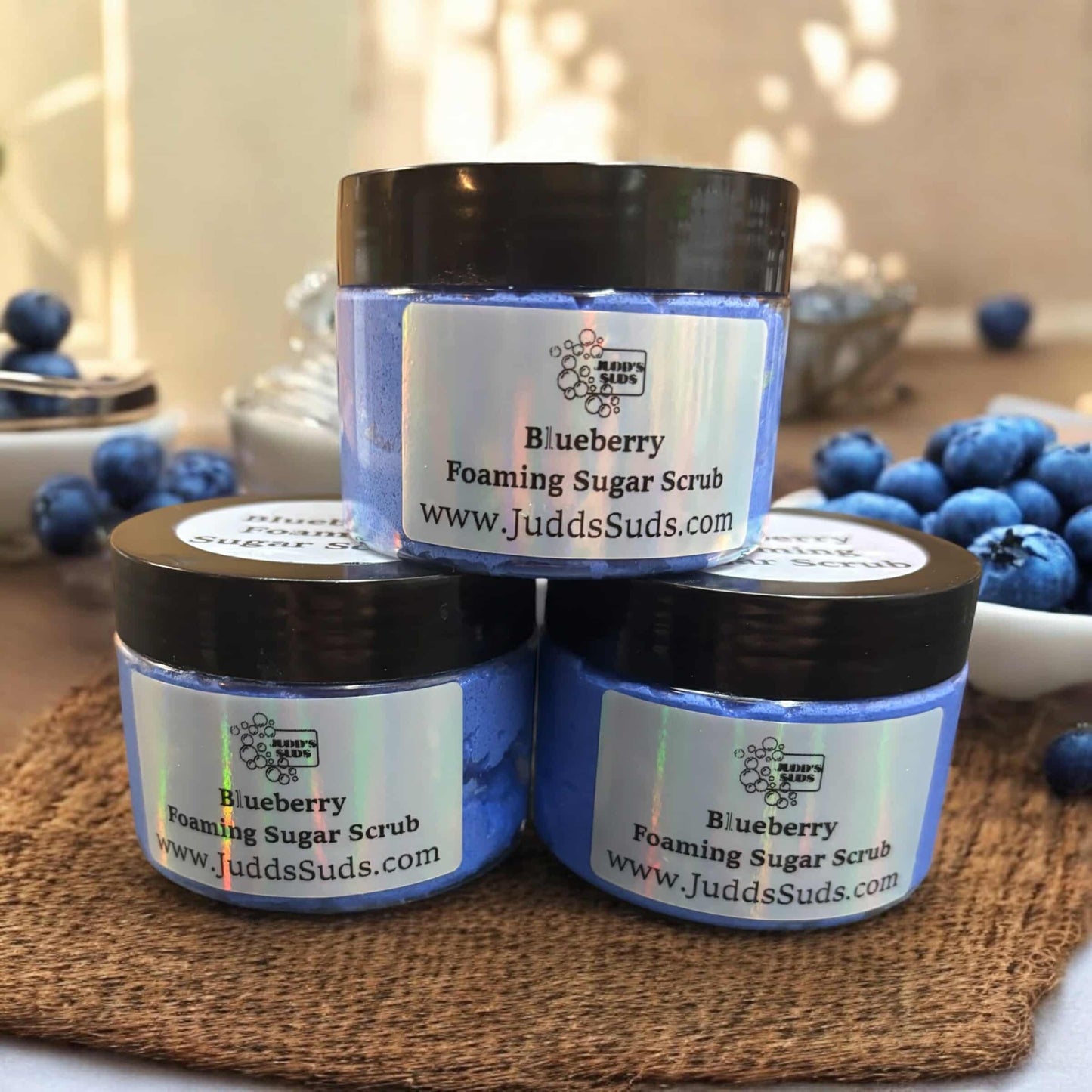 Blueberry Foaming Sugar Scrub,