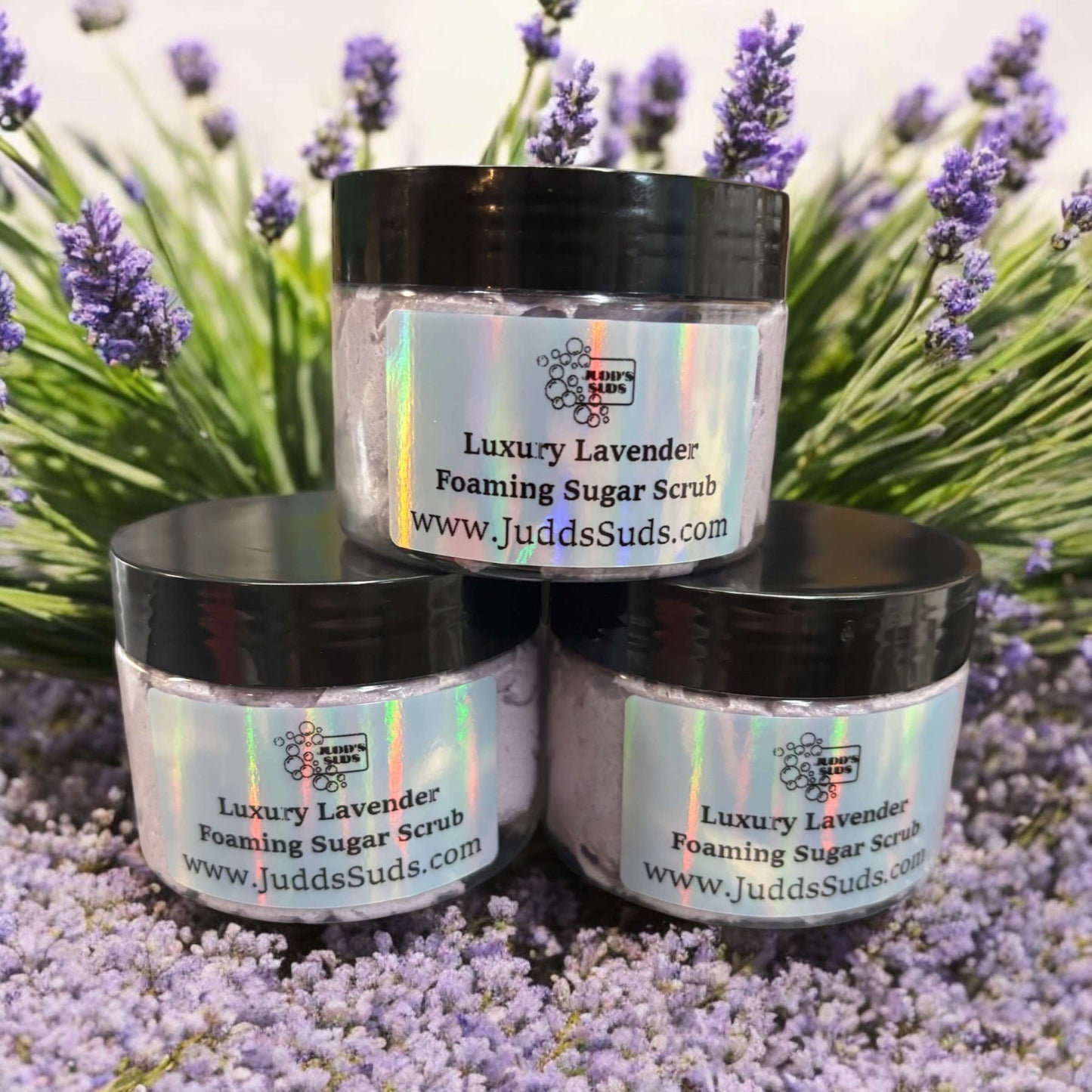 Luxury Lavender, Foaming Sugar Scrub