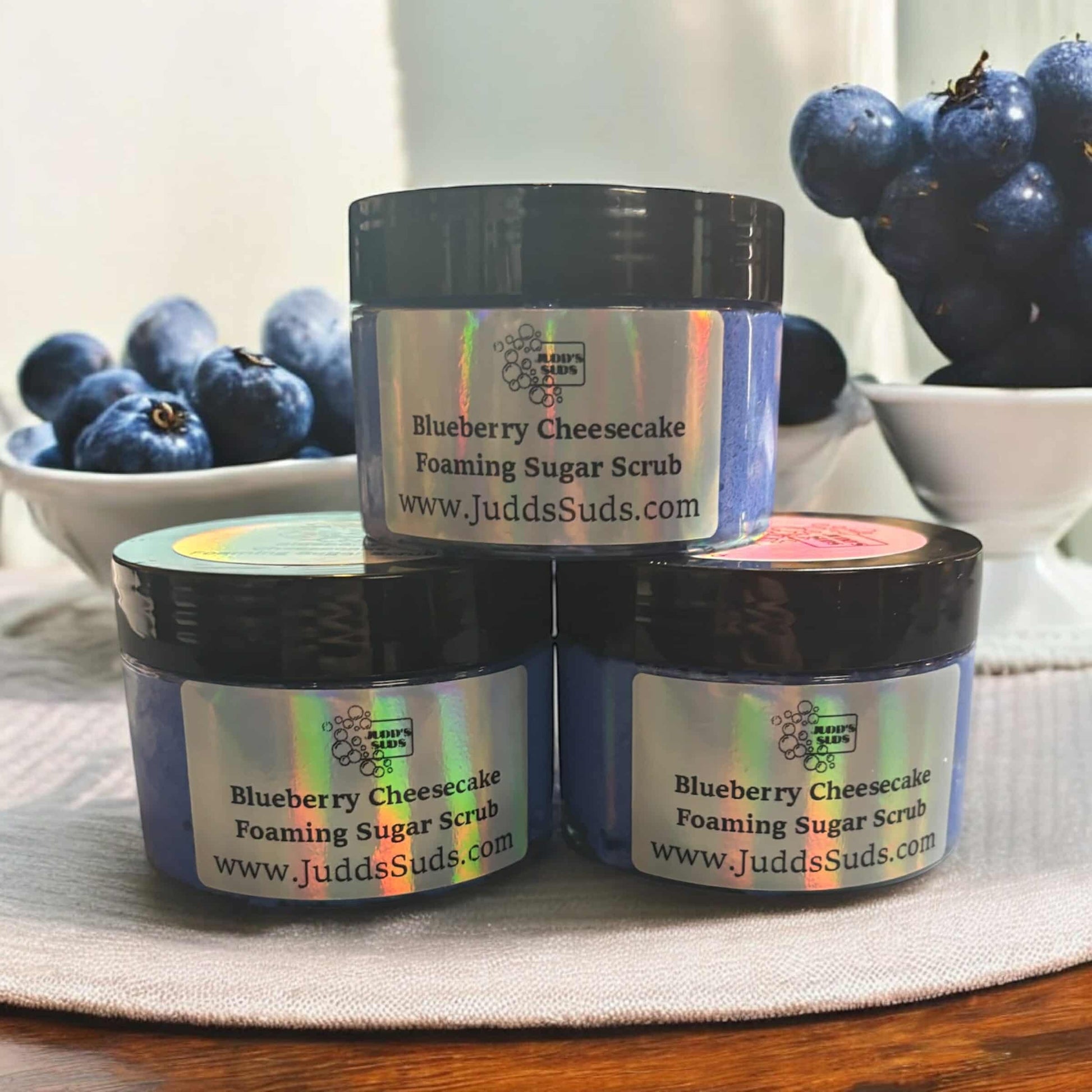 Scrub away dead skin cells and reveal silky smooth skin, with this fun brightly colored and fruity smelling sugar scrub.