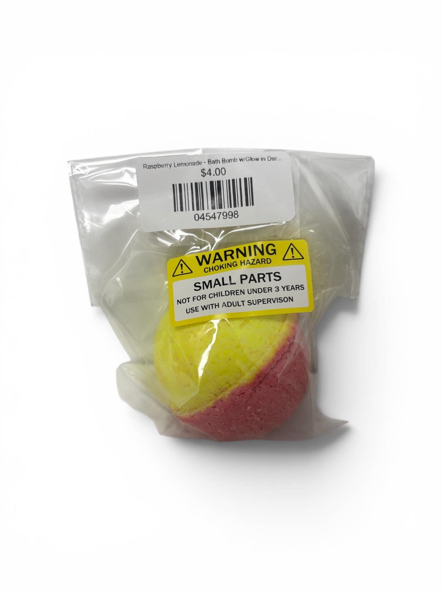 Raspberry Lemonade - Bath Bomb w/Glow in Dark Toy