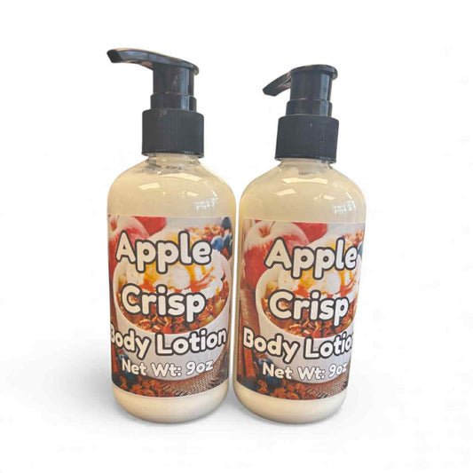 Apple Crisp | Body Lotion | 9oz | Handmade Moisturizer | Cinnamon, Nutmeg, Peach & Vanilla