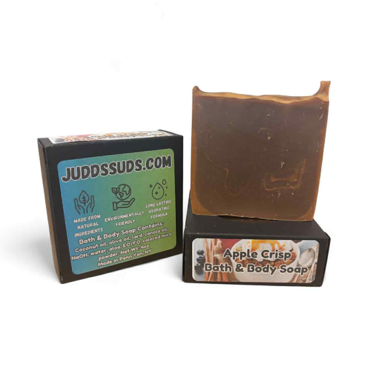 Apple Crisp | Handmade Artesian Soap | 4oz | Ripe Apples, Cinnamon, Nutmeg, Brown Sugar