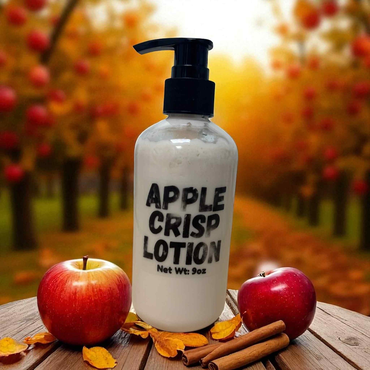 Apple Crisp | Body Lotion | 9oz | Cinnamon, Nutmeg, Peach, Vanilla