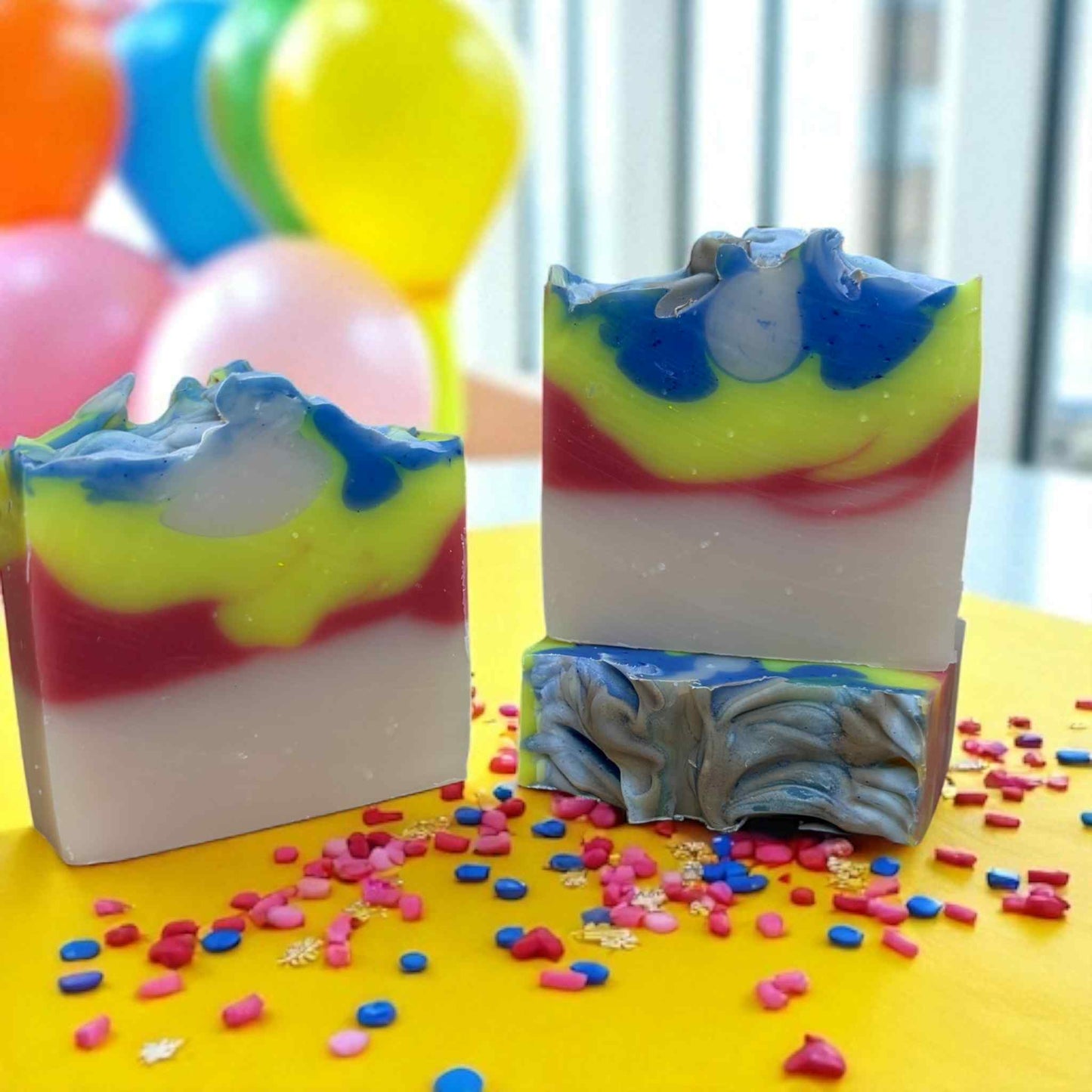 Birthday Cake | Handmade Artesian Soap | 4oz | Baked Cake, Vanilla Frosting