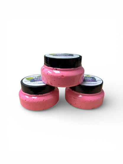 Black Raspberry Vanilla Whipped Sugar Scrub | Exfoliating Body Polish | Sweet Berry & Vanilla Scent | Hydrating Skincare