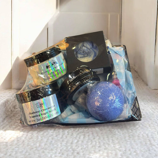 Blueberry Cheesecake scented Bath and Body Gift Basket