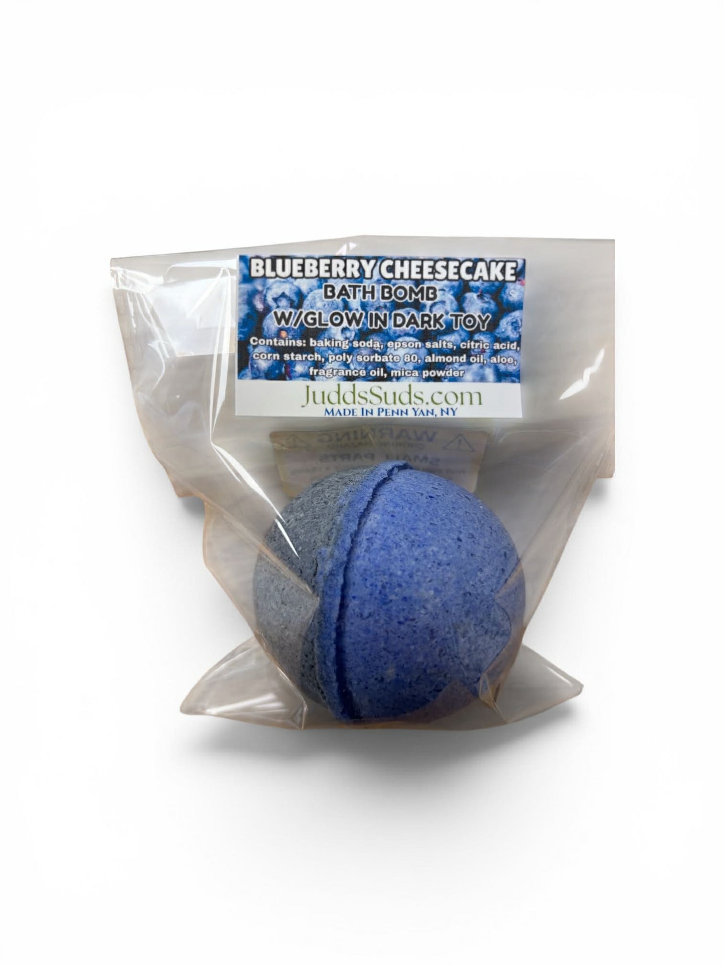Blueberry Cheesecake - Bath Bomb w/Glow in Dark Toy