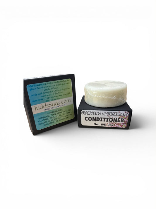 Bar of soap in a black box with a label on a white background