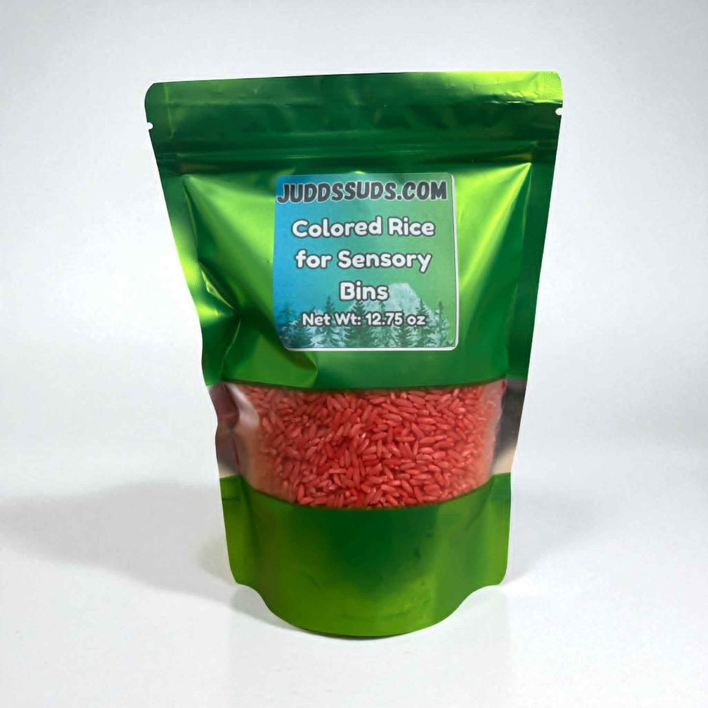 Red, Colored Rice For Sensory Bins