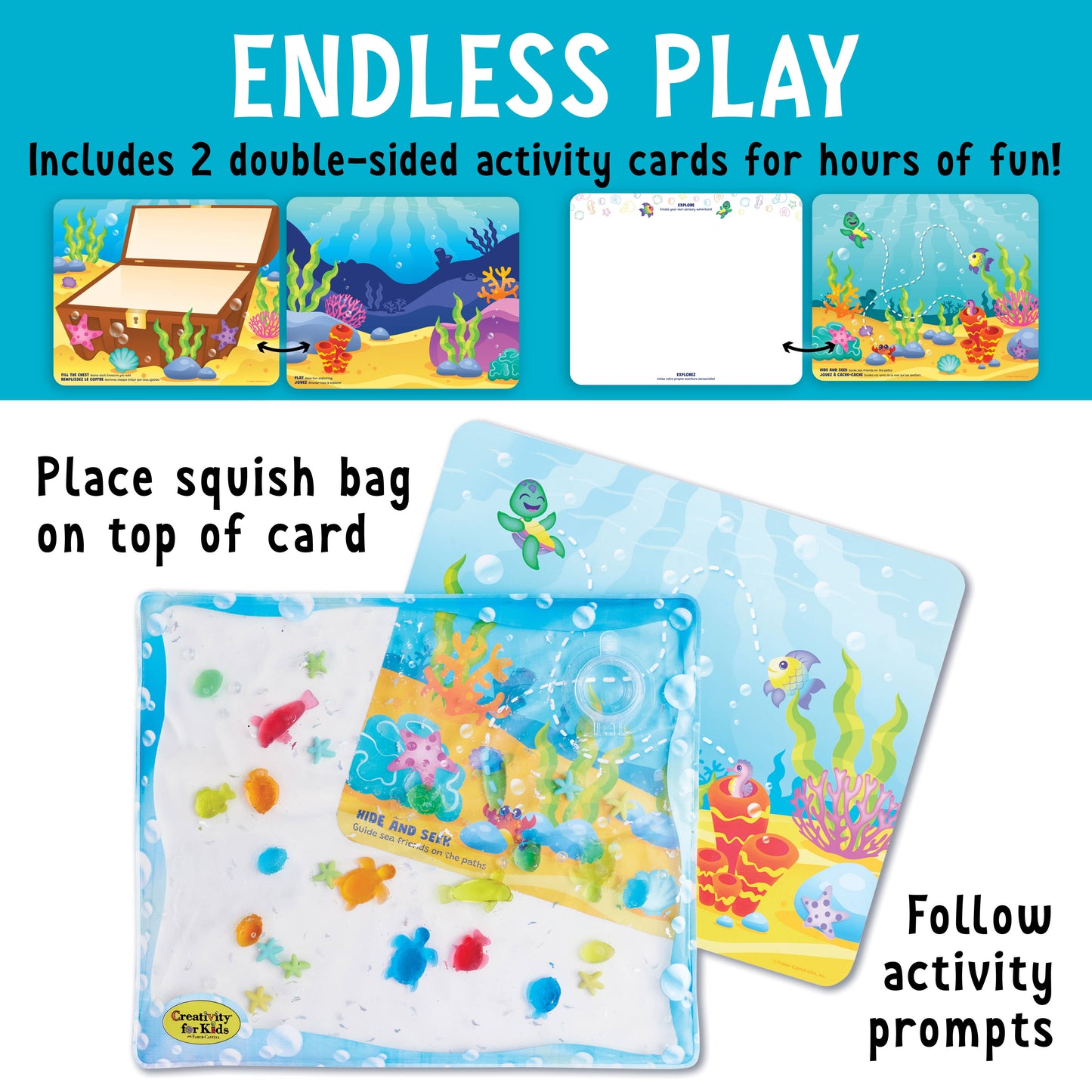 Sensory Squish Bag Ocean Adventure Gel Activity Set