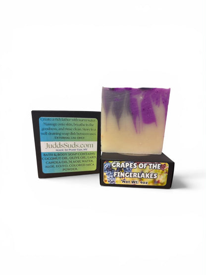Grapes of the Fingerlakes | Handmade Artisan Soap | 4oz | Sweet Grape, Floral Notes & Black Hemlock Woods