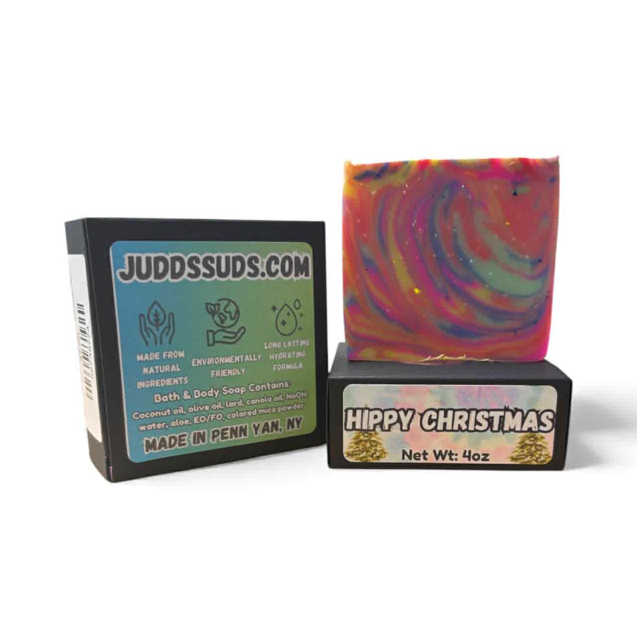 Hippy Christmas Handmade Artisan Soap | 4oz Bar | Earthy Holiday Scent