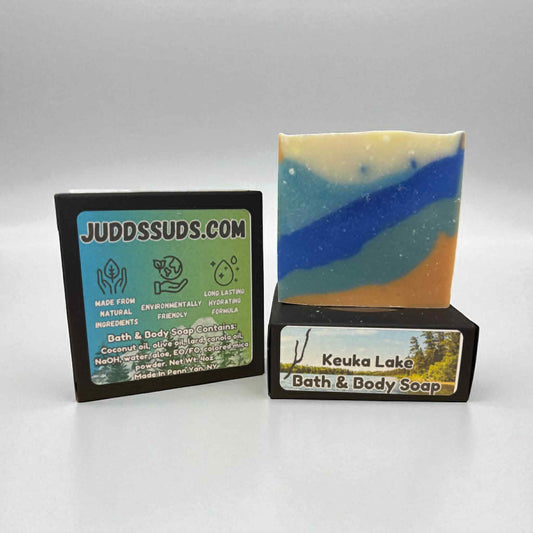 4oz soap bar, scented with jasmine, lavender, coconut water