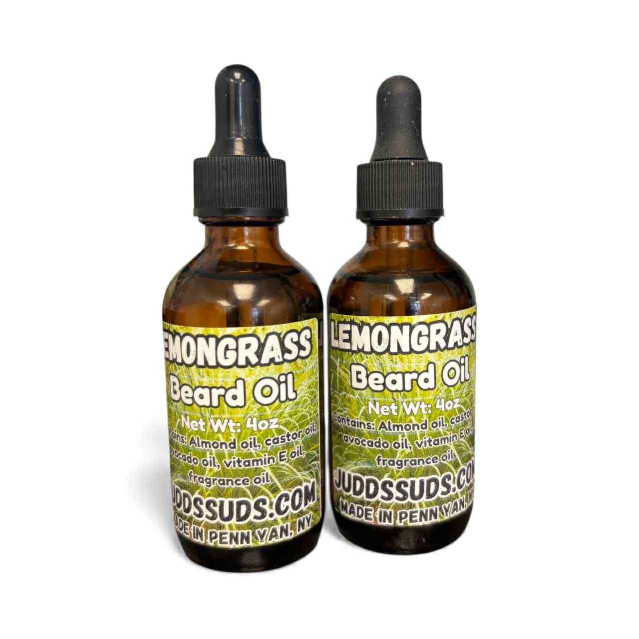 Lemongrass Beard Oil | Fresh Citrus Beard Conditioner | Softening & Hydrating Grooming Oil