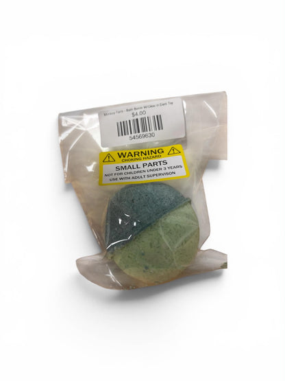 Packaged product with a warning label on a white background