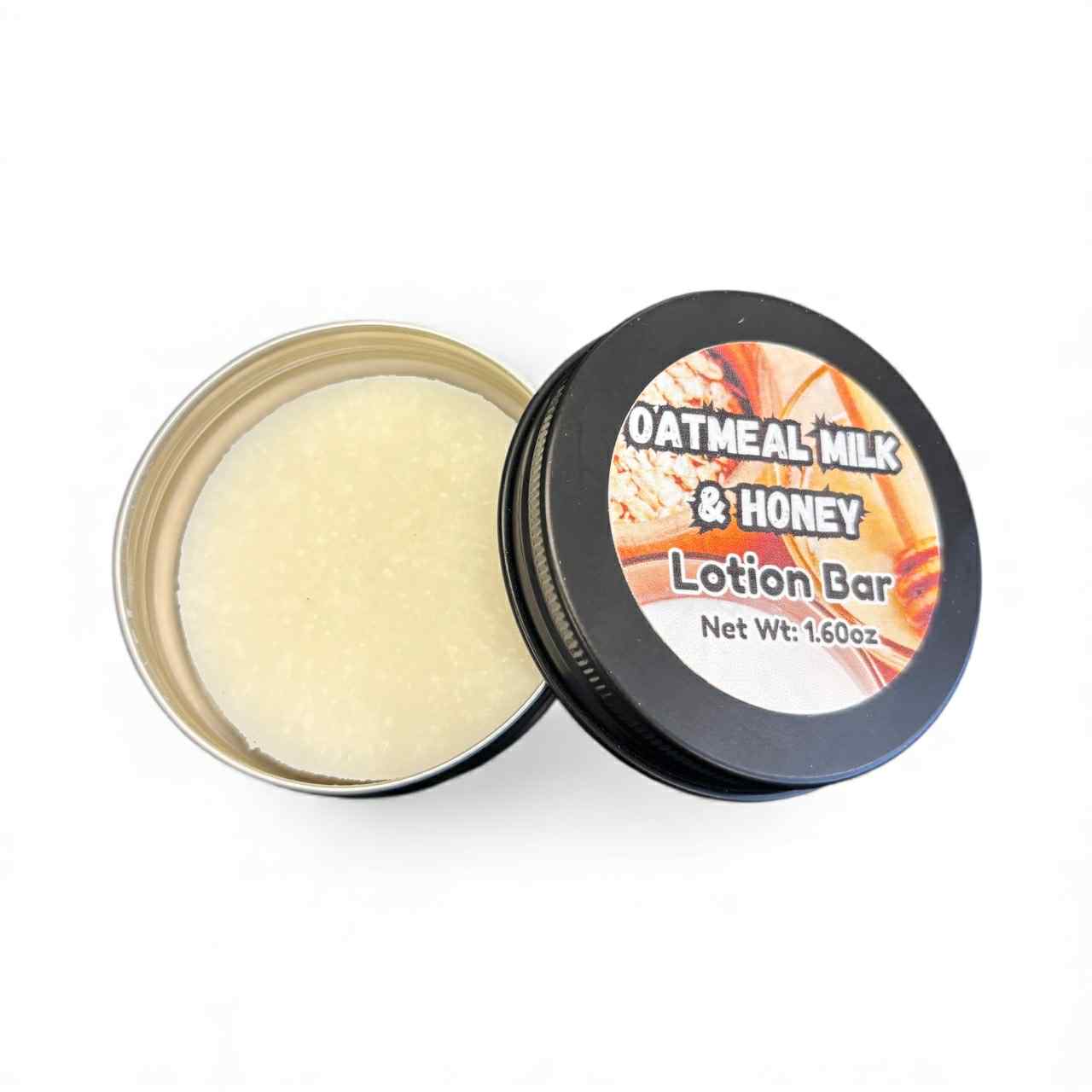 Oatmeal Milk & Honey Solid Lotion Bar | Gentle Oat & Honey Scented Moisturizer | Deep Hydration for Dry & Sensitive Skin
