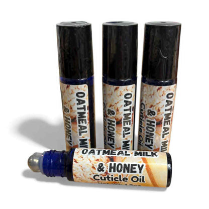 Oatmeal Milk & Honey Cuticle Oil | Hydrating Nail & Cuticle Treatment | Warm Vanilla & Almond Scent | Handmade Natural Nail Care