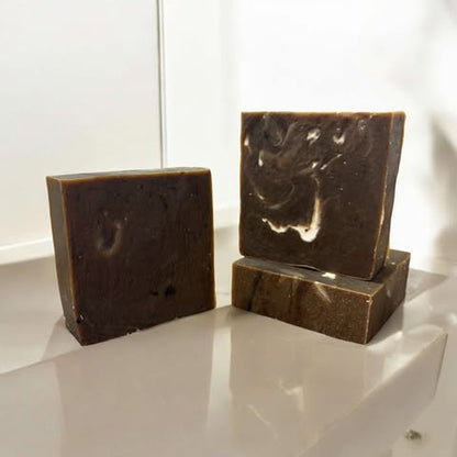 Pine Tar Bath & Body Soap | Handmade Artisanal Bar | Traditional Woodsy Scent | Soothing Cleanse for Dry, Sensitive Skin