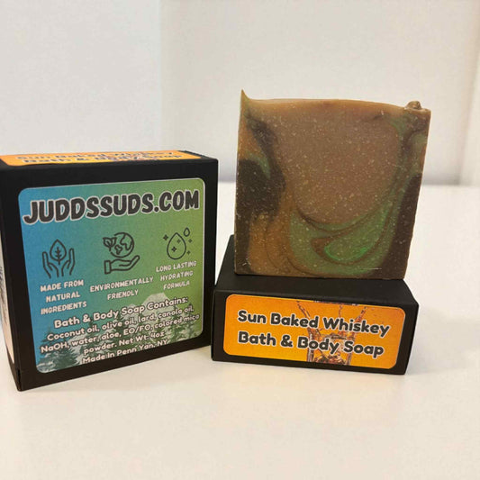 Sun baked whisky soap