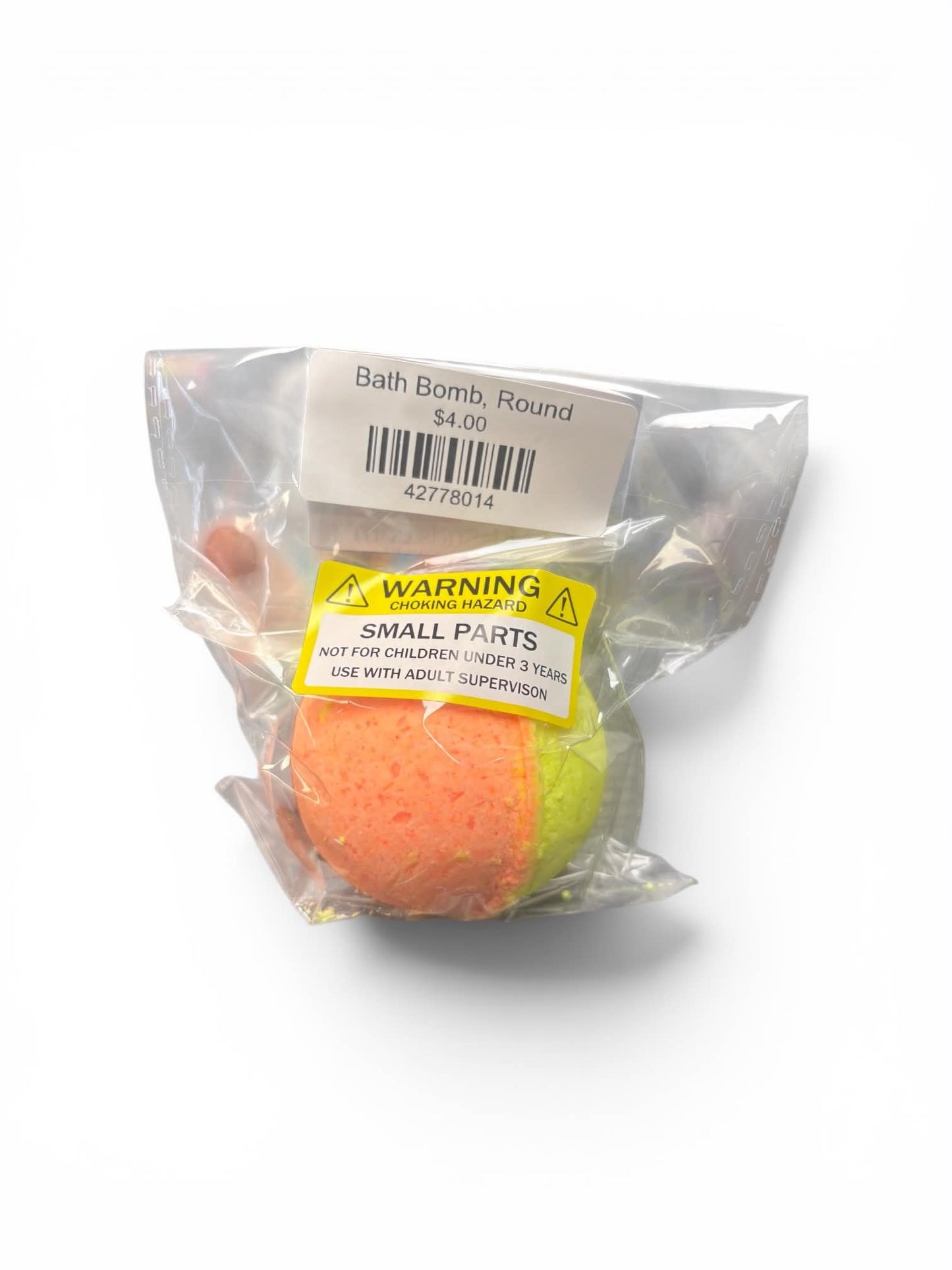 Citrus Scented - Bath Bomb w/Glow in Dark Toy