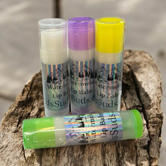 Watermelon Lip Balm,  Dry Chapped Lips, Moisturizing